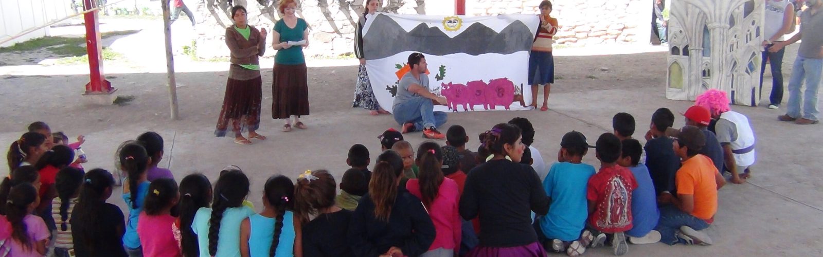 Team members sharing the gospel during a Dayspring mission trip