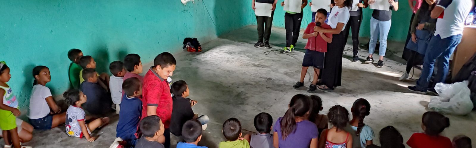 Mission trip volunteers serving alongside local believers
