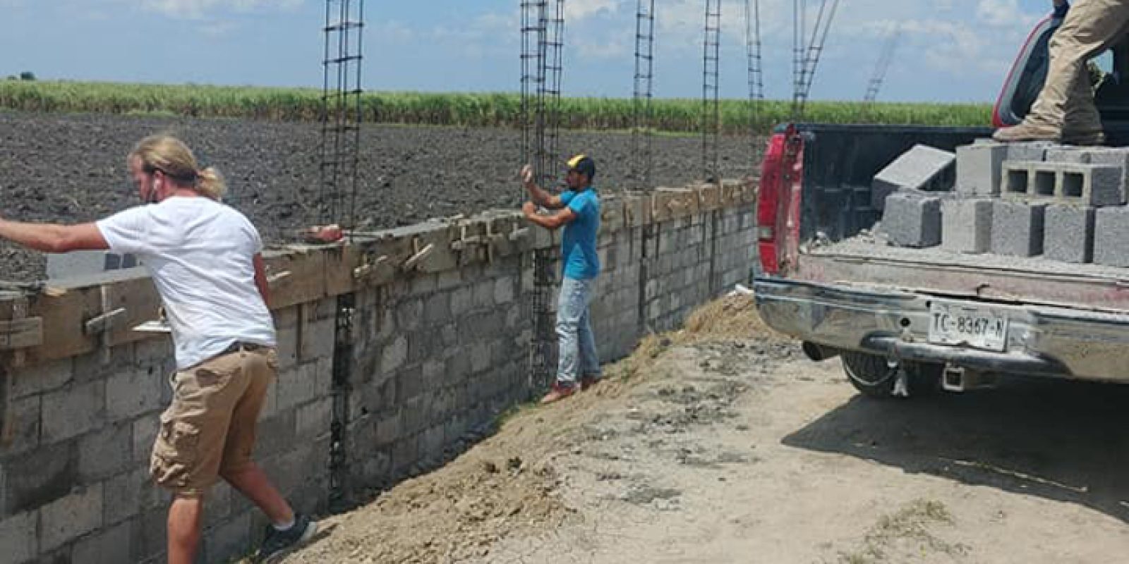 Work team project in a Mexican village